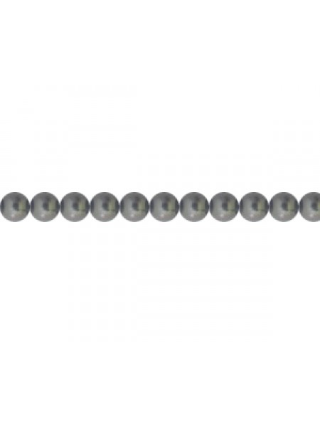 Swar Round Pearl 3mm Black