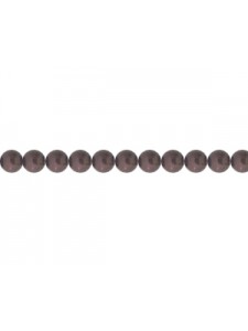 Swar Round Pearl 3mm Maroon