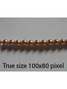 Swar Round Pearl 3mm Rose Gold