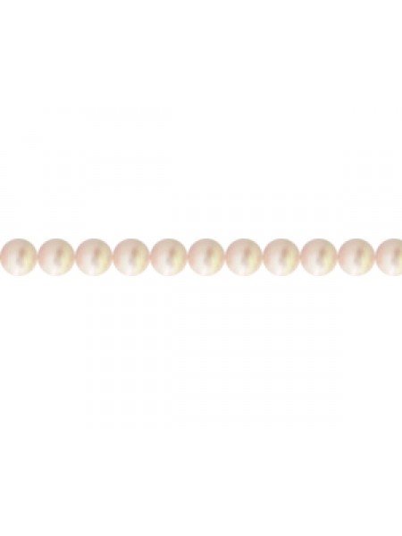 Swar Round Pearl 3mm Rosaline