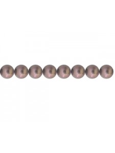 Swar Round Pearl 4mm Burgundy