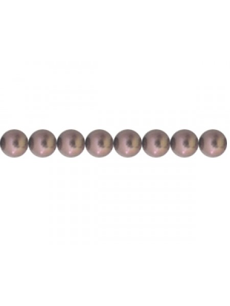 Swar Round Pearl 4mm Burgundy