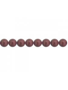 Swar Round Pearl 4mm Bordeaux