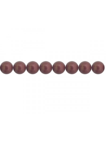 Swar Round Pearl 4mm Bordeaux