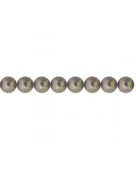 Swar Round Pearl 4mm Brown