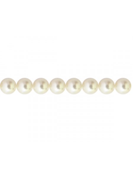 Swar Round Pearl 4mm Cream Rose