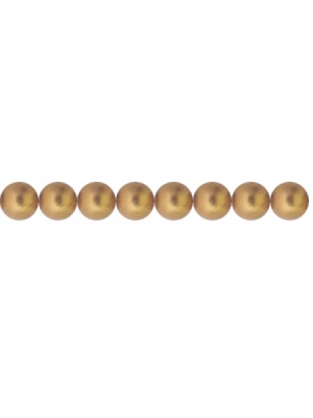 Swar Round Pearl 4mm Copper