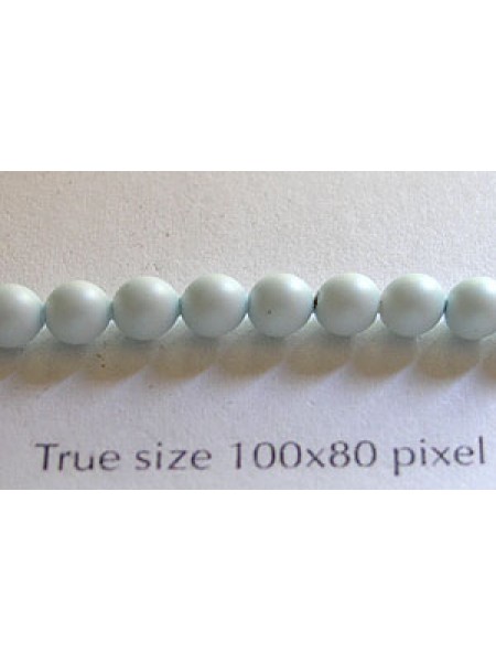 Swar Pearl 4mm Round Pastel Blue