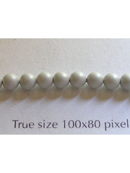 Swar Pearl 4mm Round Pastel Grey