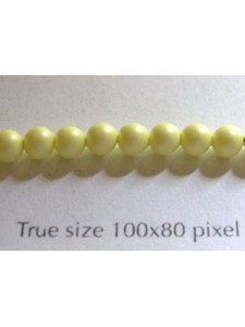 Swar Pearl 4mm Round Pastel Yellow