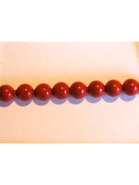 Swar Pearl 4mm Red Coral