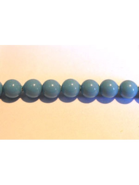 Swar Pearl  4mm Round Turquoise