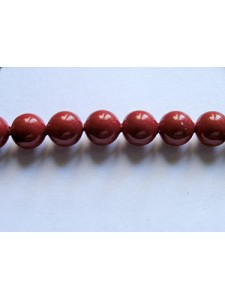 Swar Pearl  5mm Round Red Coral