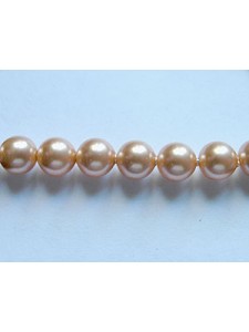 Swar Pearl  5mm Round Rose Peach