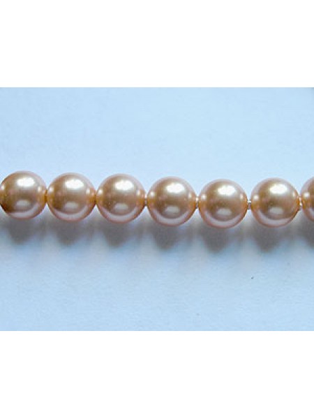 Swar Pearl  5mm Round Rose Peach