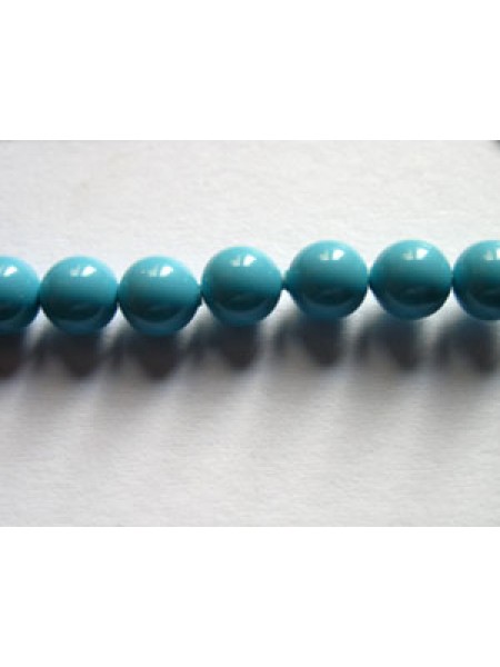 Swar Pearl  5mm Round Turquoise