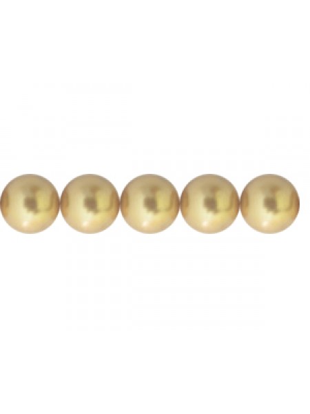 Swar Pearl 6mm Bright Gold