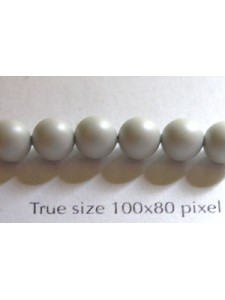 Swar Pearl 6mm Round Pastel Grey