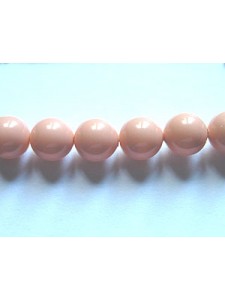 Swar Pearl  6mm Round Pink Coral