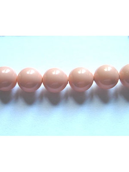 Swar Pearl  6mm Round Pink Coral