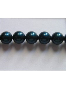 Swar Round Pearl 6mm Petrol