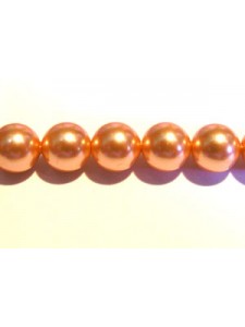 Swar Pearl  6mm Round Rose Peach