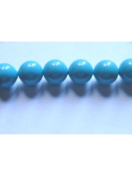 Swar Pearl 6mm Round Turquoise