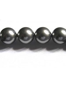 Swar Pearl 8mm Round Grey