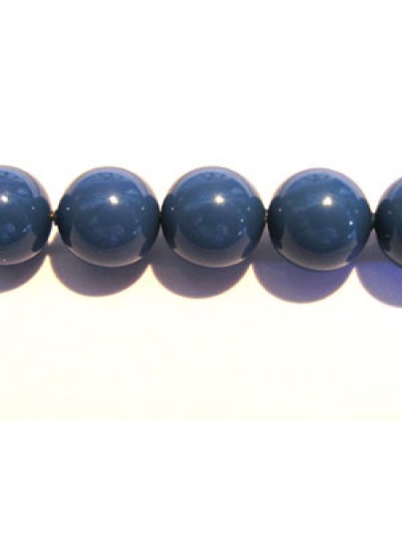 Swar Pearl  8mm Round Lapis