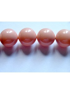 Swar Pearl  8mm Round Pink Coral