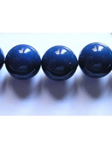 Swar Pearl  10mm Round Dark Lapis