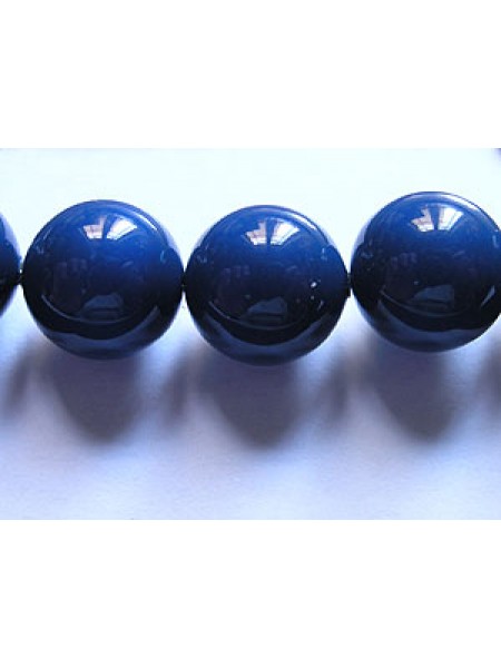 Swar Pearl  10mm Round Dark Lapis