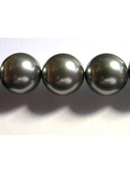 Swar Pearl 10mm Round Grey