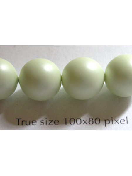 Swar Pearl 10mm Round Pastel Green