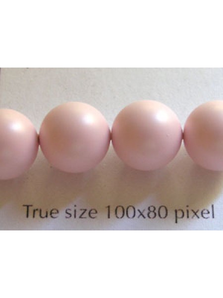 Swar Pearl 10mm Round Pastel Rose