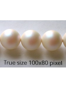 Swar Round Pearl 10mm Pearlescent White