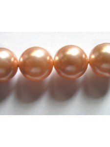 Swar Pearl 10mm Round Rose Peach