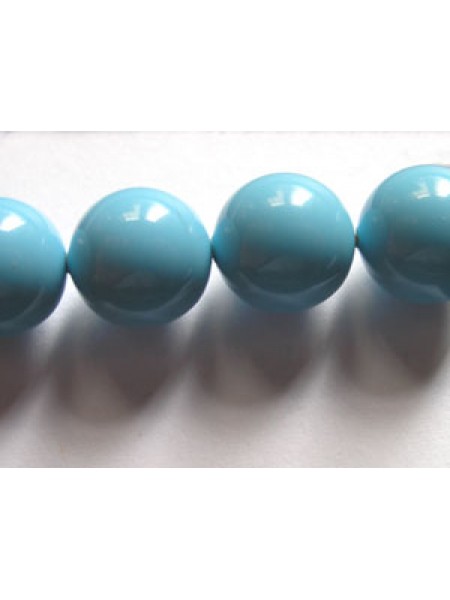 Swar Pearl  10mm Round Turquoise