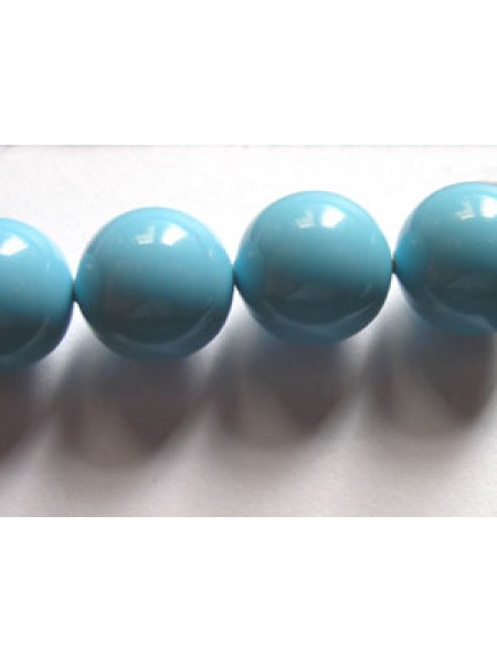 Swar Pearl 10mm Round Turquoise