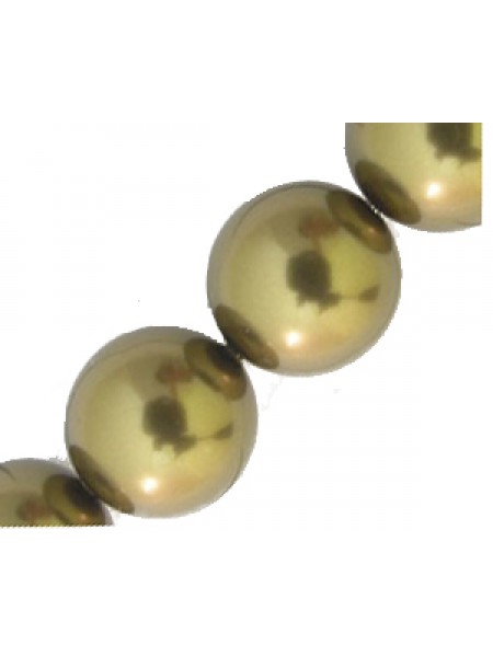 Swar Pearl 12mm Antique Brass