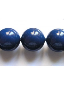 Swar Pearl  12mm Round Dark Lapis