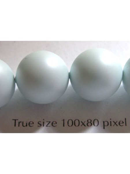 Swar Pearl 12mm Round Pastel Blue