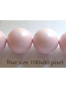 Swar Pearl 12mm Round Pastel Rose