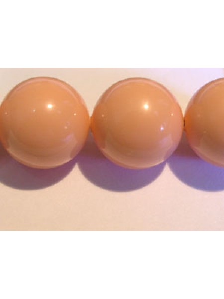 Swar Pearl 12mm Round Pink Coral