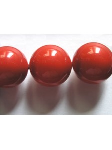 Swar Pearl 12mm Round Red Coral