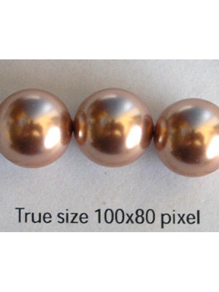 Swar Round Pearl 12mm Rose Gold