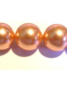 Swar Pearl 12mm Round Rose Peach