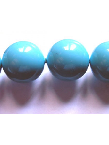Swar Pearl  12mm Round Turquoise