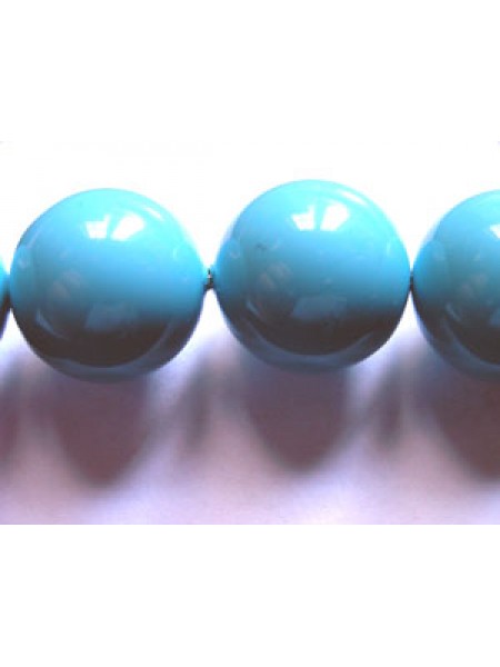 Swar Pearl 12mm Round Turquoise