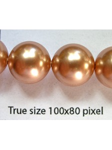 Swar Round Pearl 12mm Rose Gold